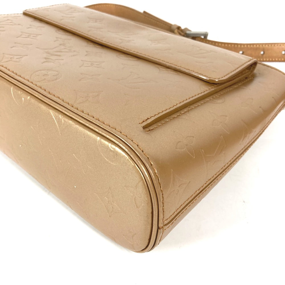 LOUIS VUITTON Shoulder Bag M55127 Monogram mat leather gold Monogram mat Alston Women Used Authentic