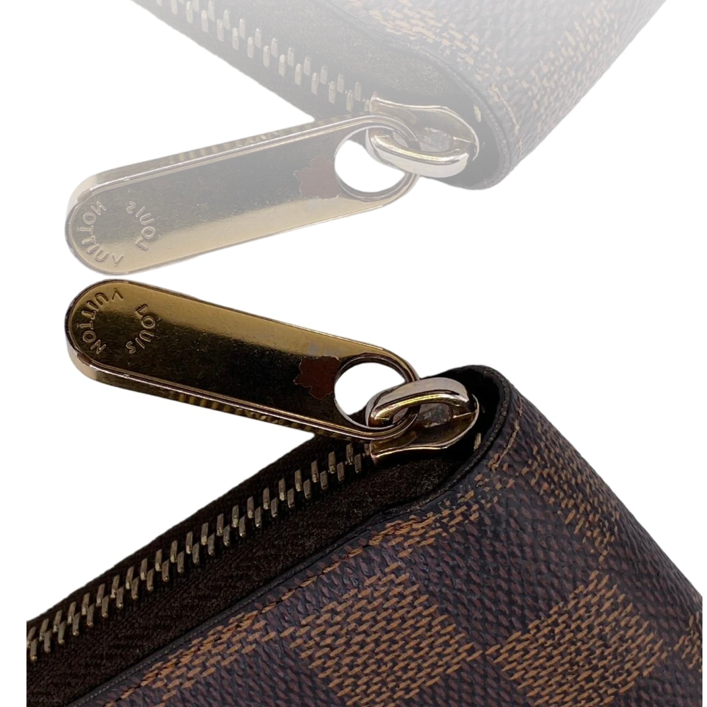 LOUIS VUITTON ZIPPY DAMIER EBENE LONG WALLET