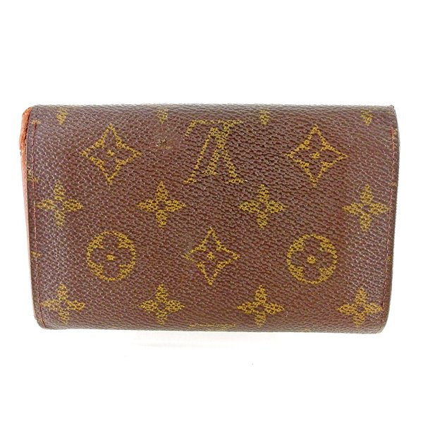 LOUIS VUITTON Long Wallet Purse M61730 Brown beige gold Portonebi Tresol