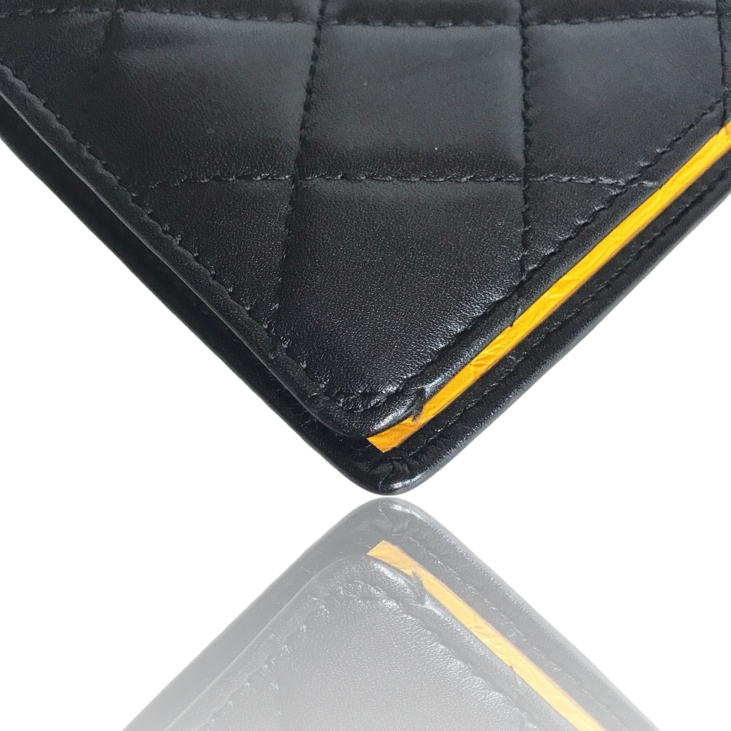 CHANEL CAMBON LAMBSKIN BIFOLD LONG WALLET