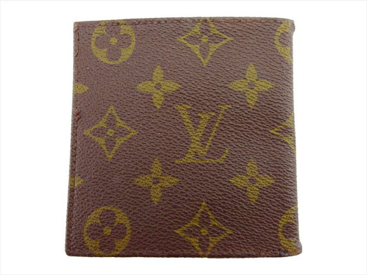 LOUIS VUITTON Bill Compartment No.142 Brown beige Porte Billets Cult Blue (old type)