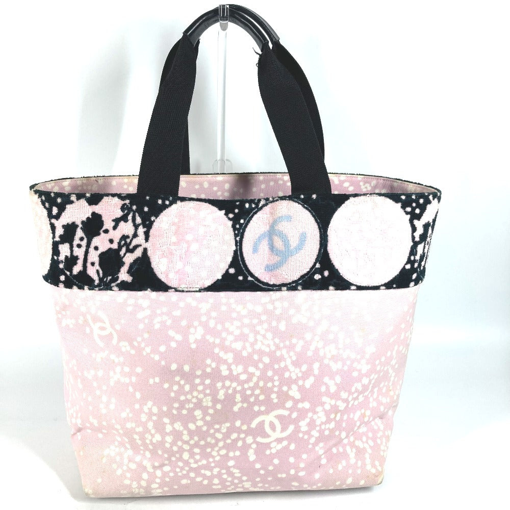 CHANEL Shoulder Bag cotton pink High Summer Pile Large CC COCO Mark