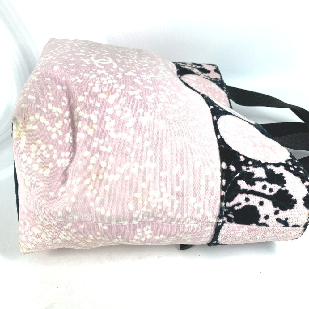 CHANEL Shoulder Bag cotton pink High Summer Pile Large CC COCO Mark