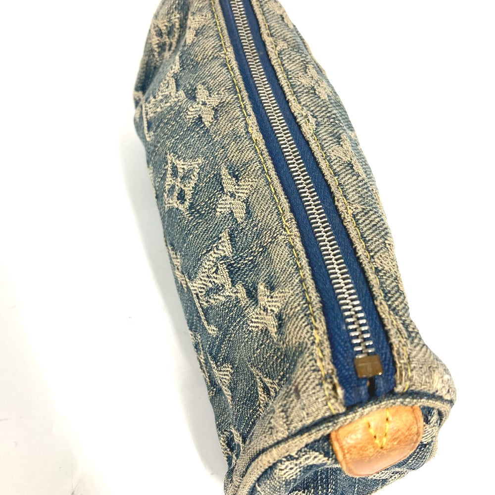 LOUIS VUITTON Pouch M95081 Monogram denim blue Monogram denim Truth Speedy GM Women Used Authentic