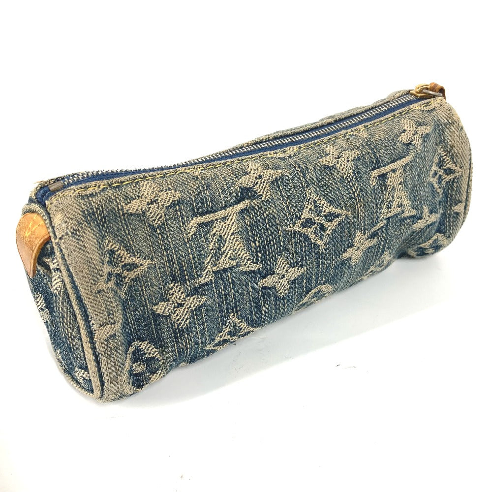 LOUIS VUITTON Pouch M95081 Monogram denim blue Monogram denim Truth Speedy GM Women Used Authentic