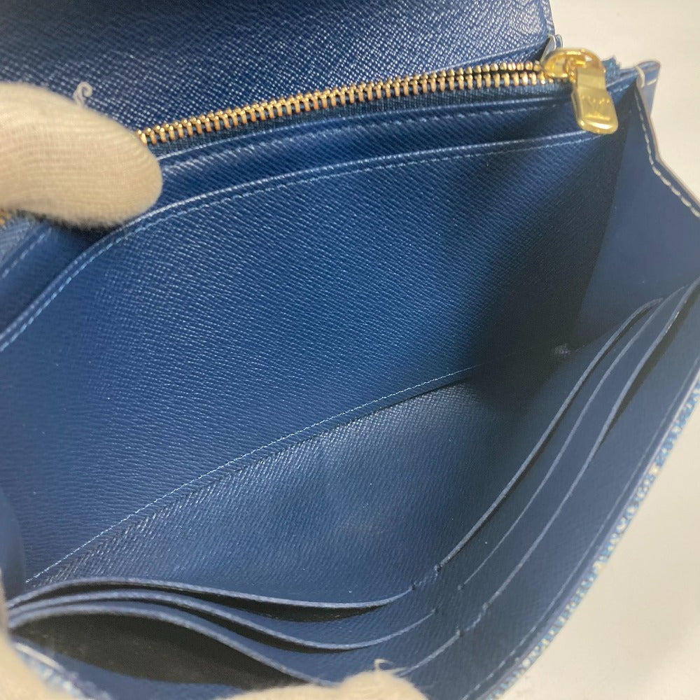 LOEWE gloves wool blue Accessories Anagram logo unisex(Unisex) Used Authentic