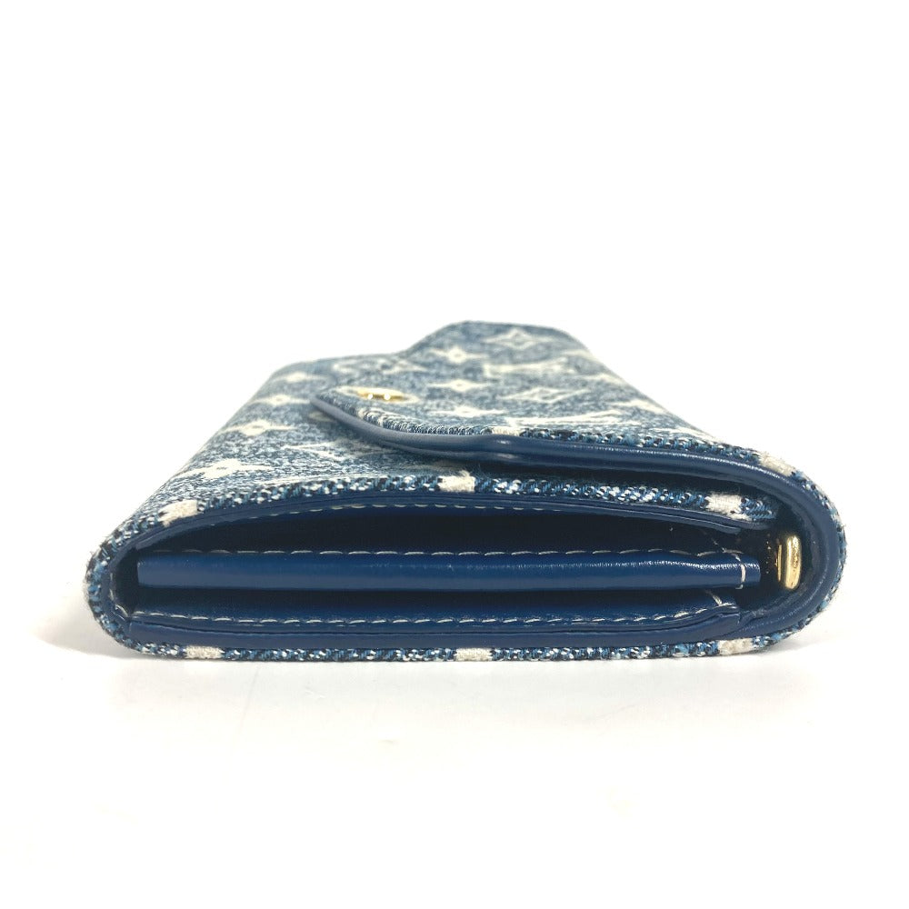 LOEWE gloves wool blue Accessories Anagram logo unisex(Unisex) Used Authentic