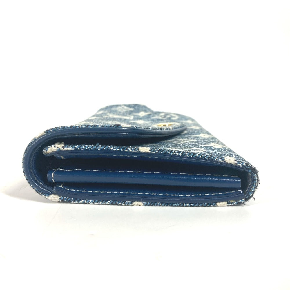 LOEWE gloves wool blue Accessories Anagram logo unisex(Unisex) Used Authentic