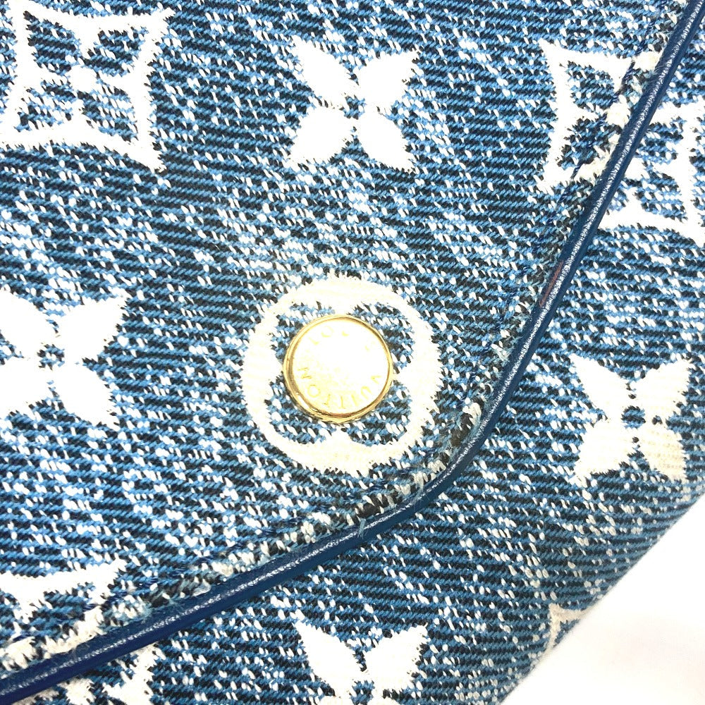 LOEWE gloves wool blue Accessories Anagram logo unisex(Unisex) Used Authentic