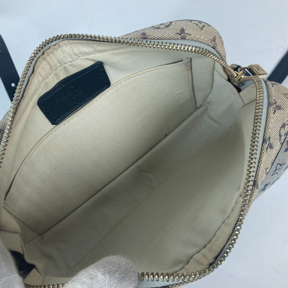 LOUIS VUITTON Shoulder Bag N41127 Damier Jean Canvas Navy Damier Jean Petite message mens Used Authentic