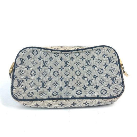 LOUIS VUITTON Shoulder Bag N41127 Damier Jean Canvas Navy Damier Jean Petite message mens Used Authentic