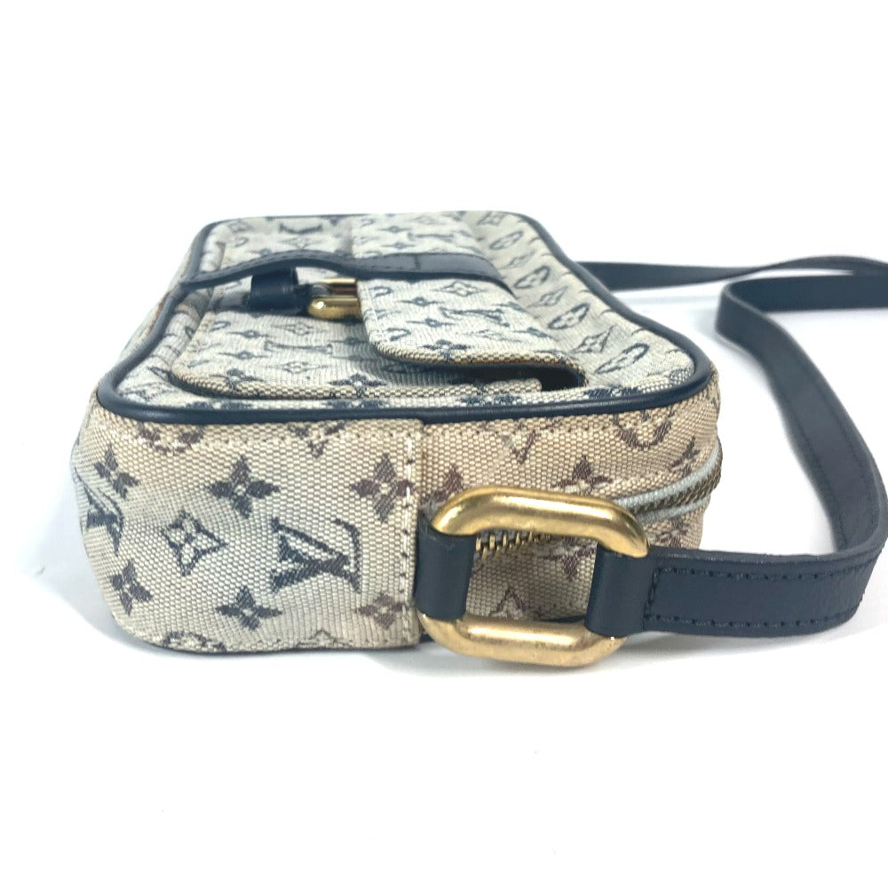 LOUIS VUITTON Shoulder Bag N41127 Damier Jean Canvas Navy Damier Jean Petite message mens Used Authentic