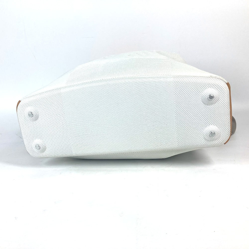 LOUIS VUITTON Shoulder Bag M80634 canvas white Damier Jean Volunteer Drawstring Bag Women Used Authentic
