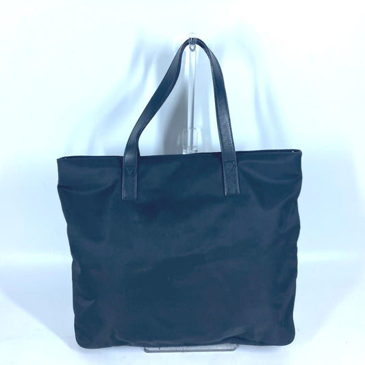 FENDI Shoulder Bag Leather / nylon black vintage FF logo Women Used Authentic