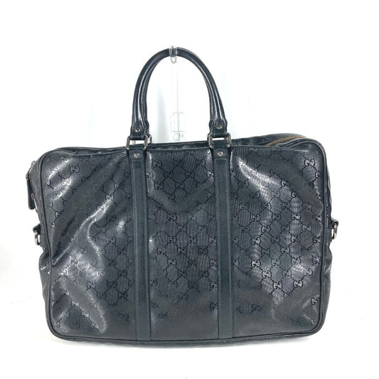 GUCCI Business bag 201480 GG implementation black GG implementation mens Used Authentic
