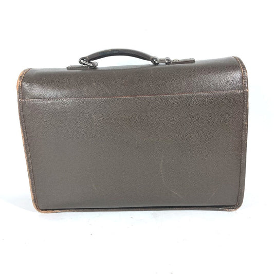 LOUIS VUITTON Business bag M32618 Taiga Leather Brown Taiga Anton mens Used Authentic