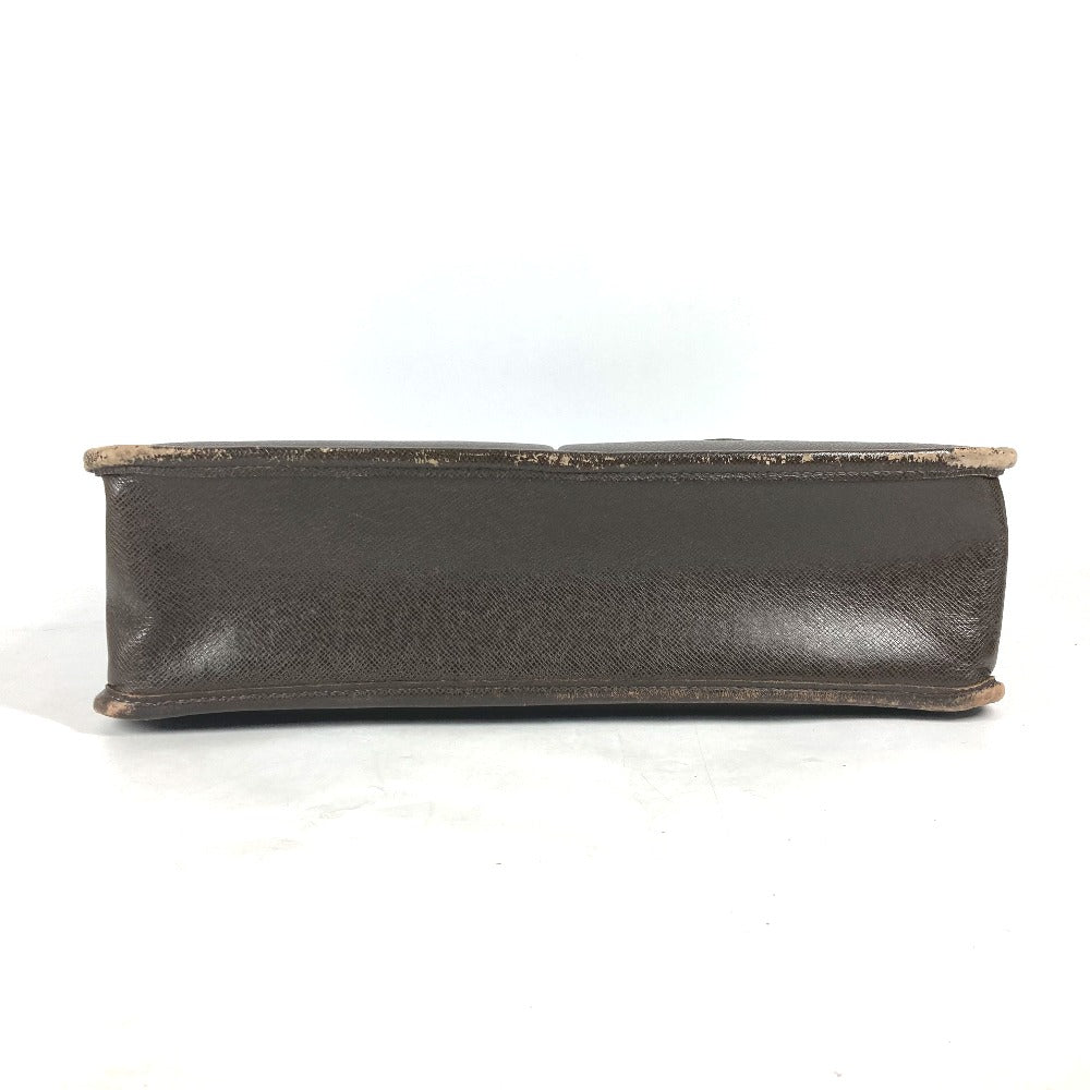 LOUIS VUITTON Business bag M32618 Taiga Leather Brown Taiga Anton mens Used Authentic