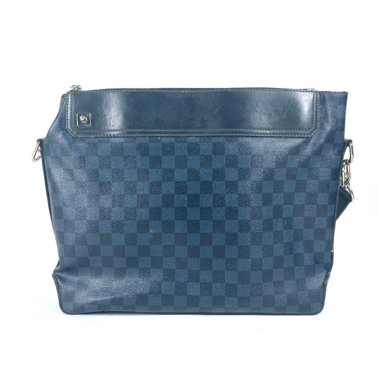 LOUIS VUITTON Shoulder Bag N41348 Damier Cobalt Canvas Navy Damier Cobalt Messenger Greenwich mens Used Authentic
