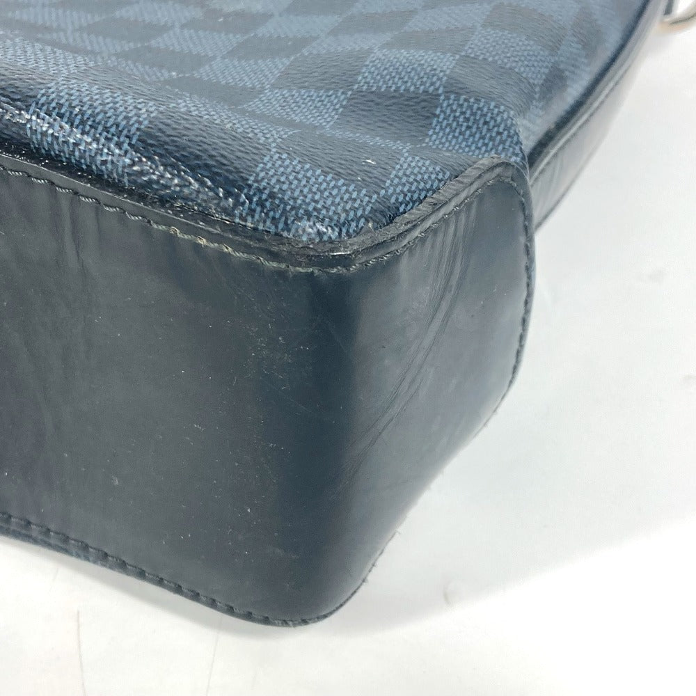 LOUIS VUITTON Shoulder Bag N41348 Damier Cobalt Canvas Navy Damier Cobalt Messenger Greenwich mens Used Authentic