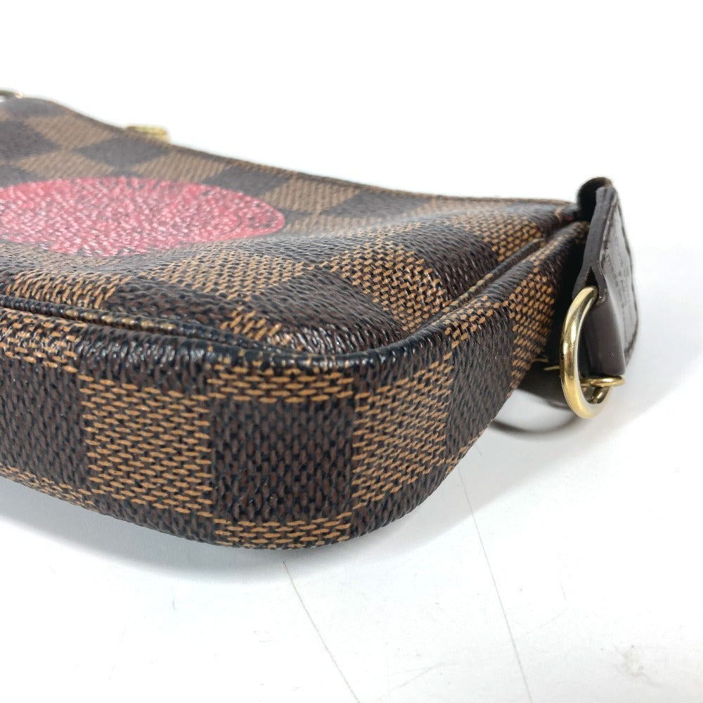 LOUIS VUITTON Handbag N58011 Damier canvas Brown Damier T&B Mini Pochette Accessories Women Used Authentic