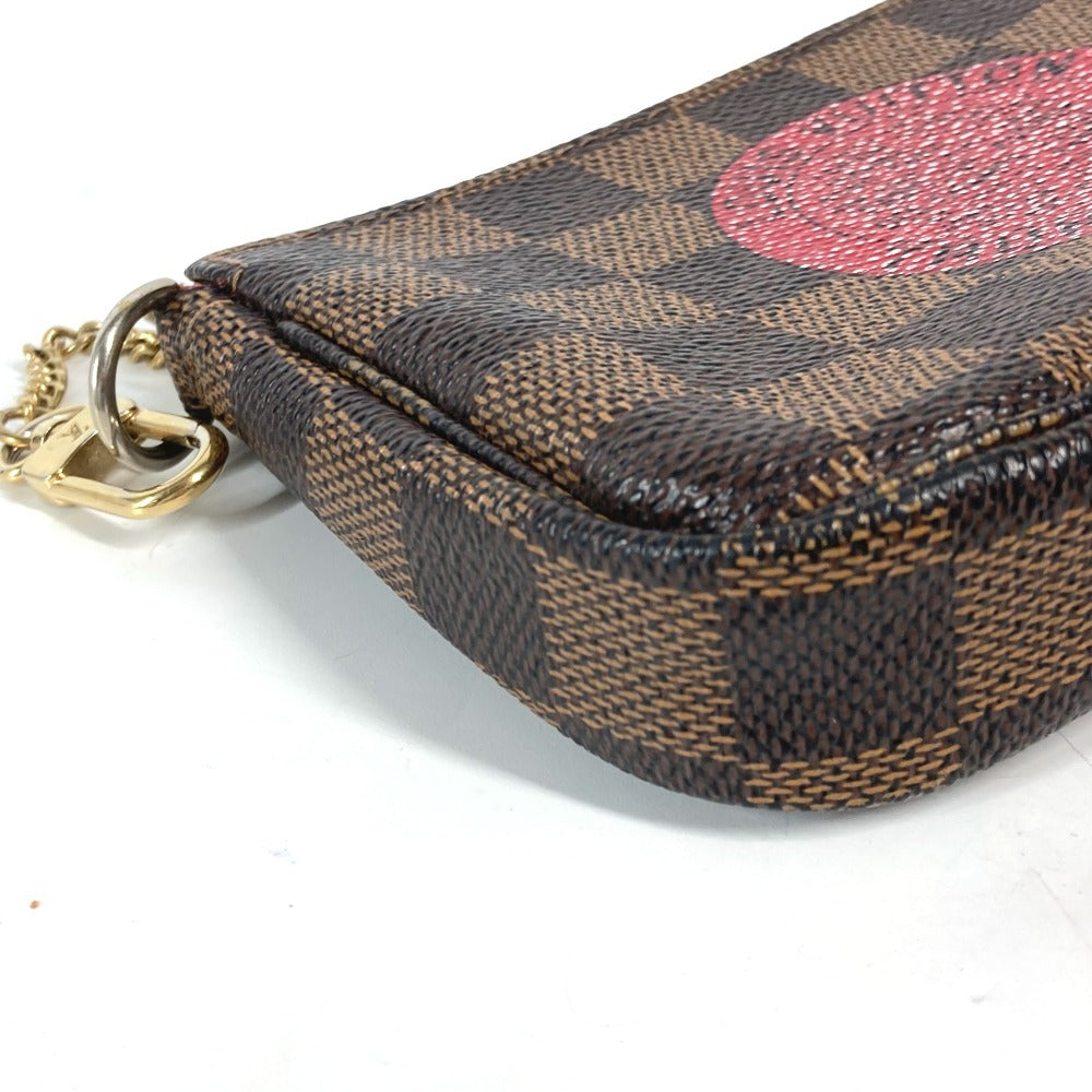 LOUIS VUITTON Handbag N58011 Damier canvas Brown Damier T&B Mini Pochette Accessories Women Used Authentic