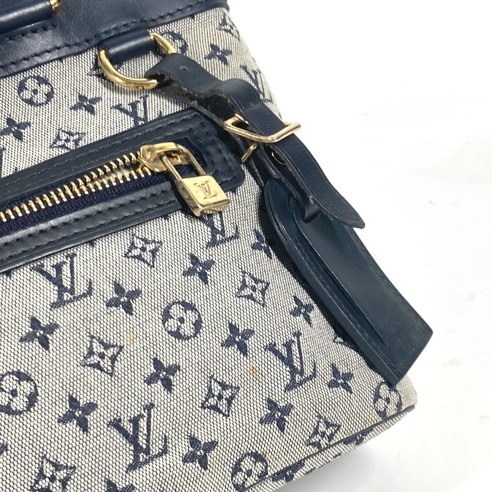 LOUIS VUITTON Handbag M92676 Monogram mini canvas Navy Monogram mini Lucille PM