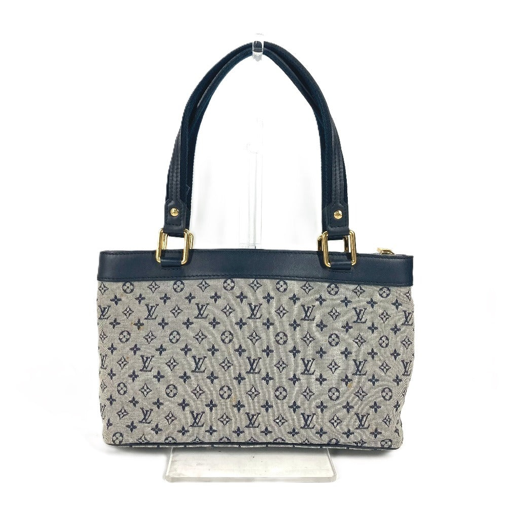 LOUIS VUITTON Handbag M92676 Monogram mini canvas Navy Monogram mini Lucille PM