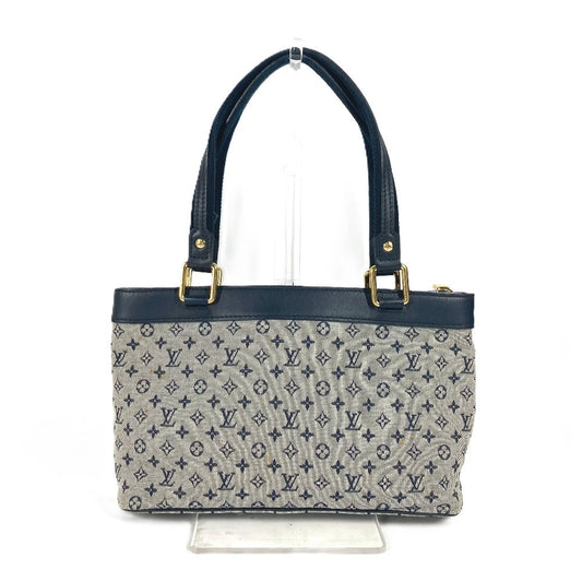 LOUIS VUITTON Handbag M92676 Monogram mini canvas Navy Monogram mini Lucille PM