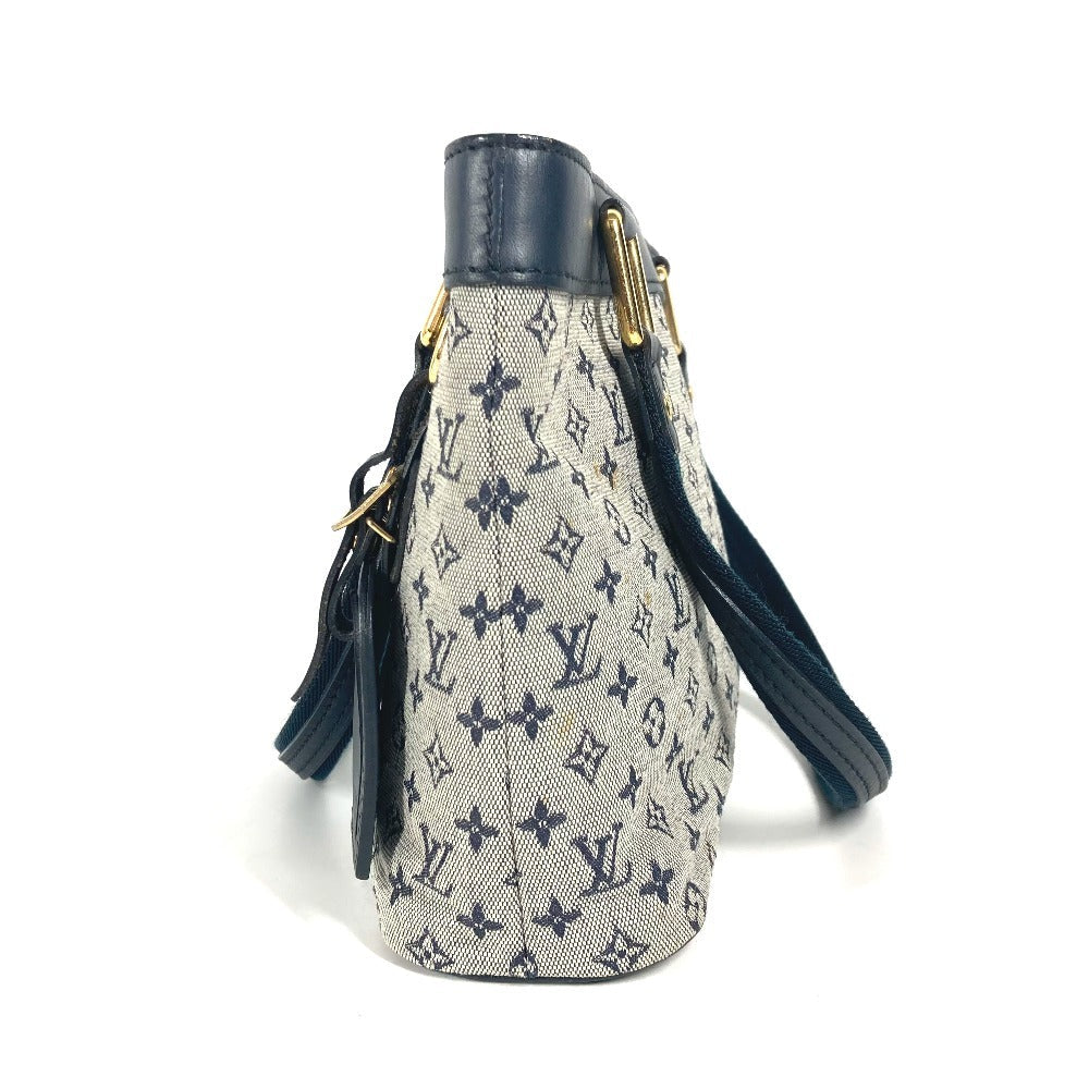 LOUIS VUITTON Handbag M92676 Monogram mini canvas Navy Monogram mini Lucille PM
