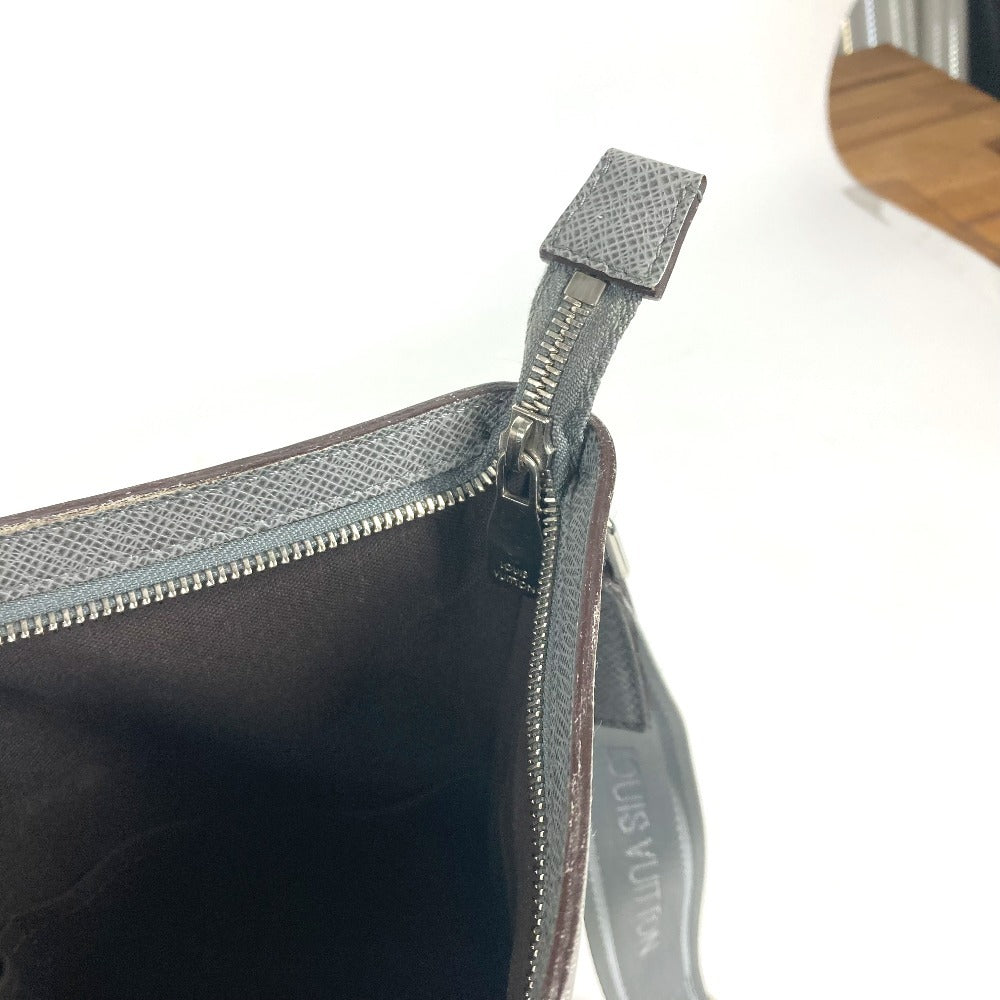 LOUIS VUITTON Shoulder Bag M32630 Taiga Leather gray Taiga Sasha