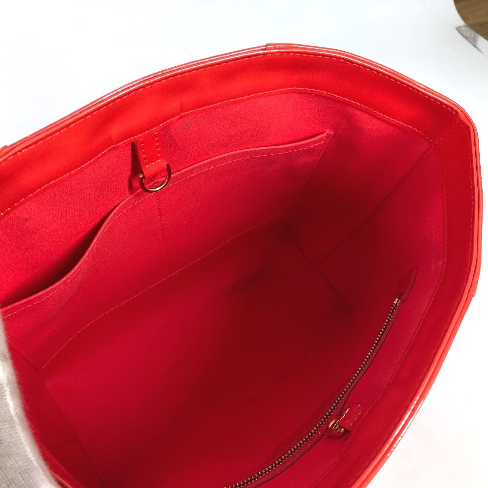 LOUIS VUITTON Shoulder Bag M91727 Monogram Vernis Red Monogram Vernis Avalon MM Women Used Authentic