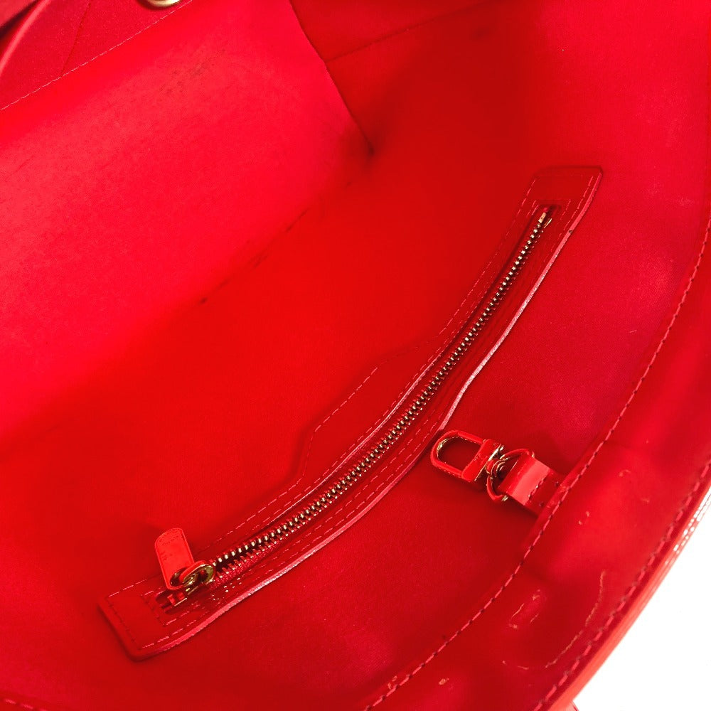LOUIS VUITTON Shoulder Bag M91727 Monogram Vernis Red Monogram Vernis Avalon MM Women Used Authentic