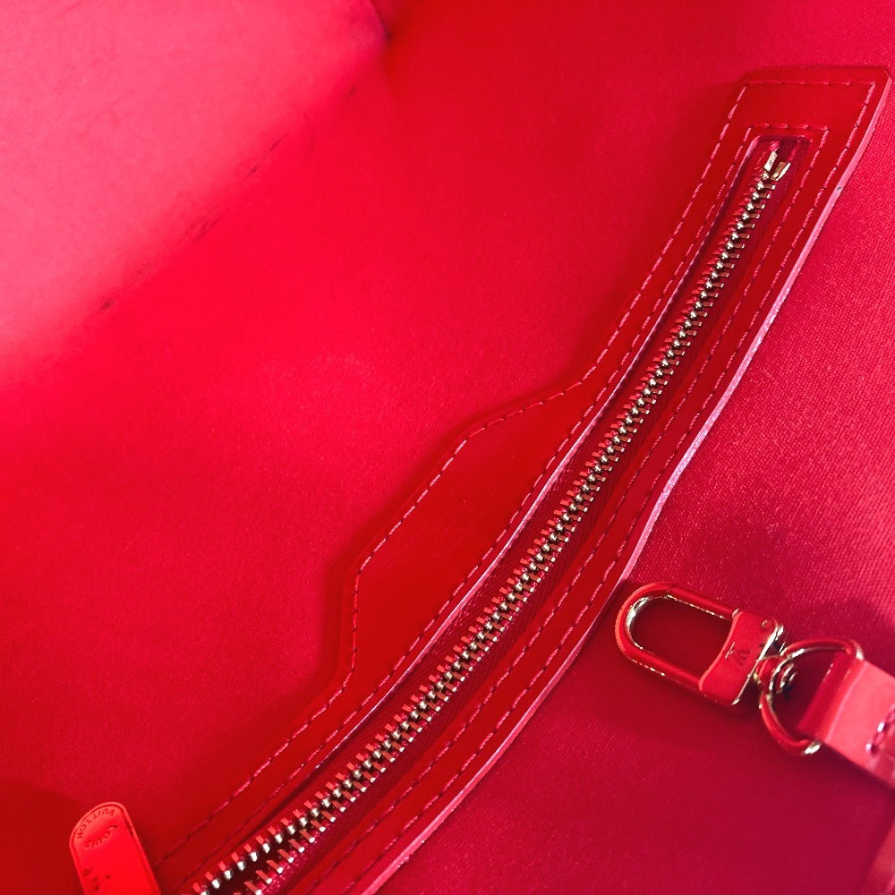 LOUIS VUITTON Shoulder Bag M91727 Monogram Vernis Red Monogram Vernis Avalon MM Women Used Authentic