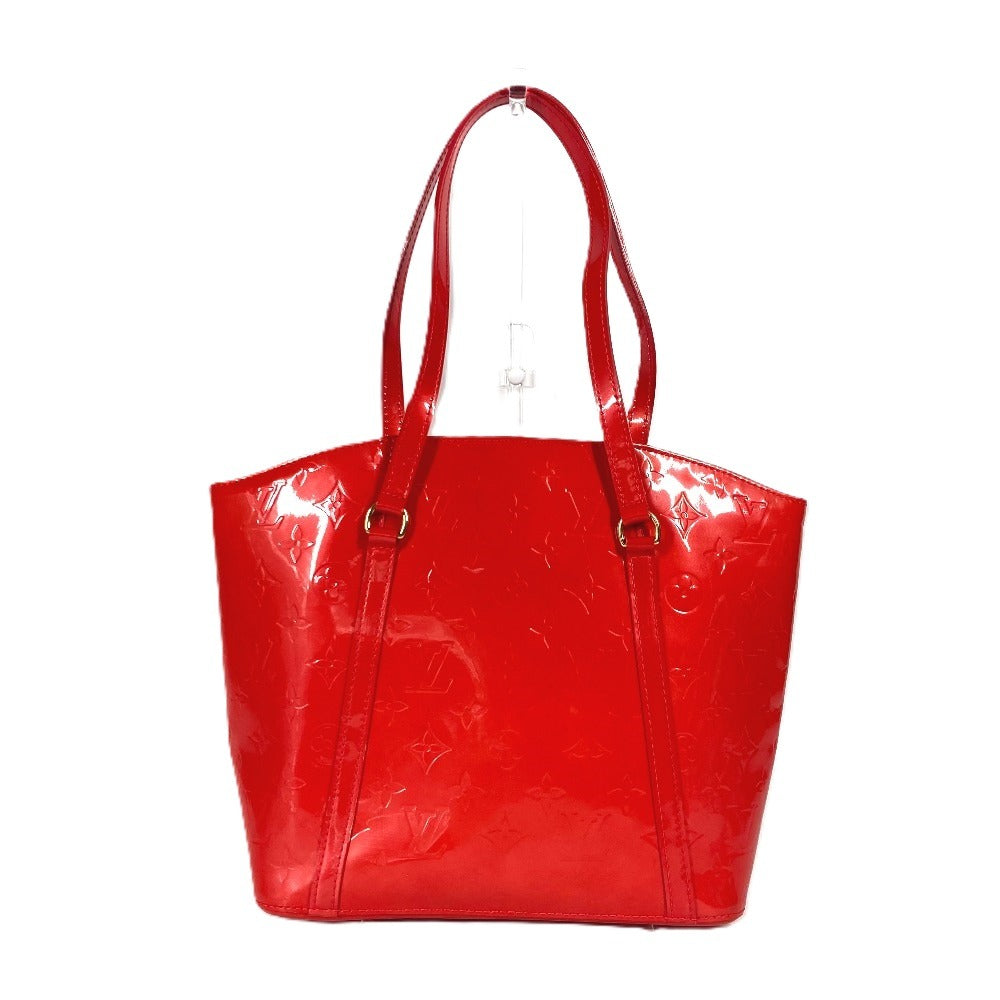 LOUIS VUITTON Shoulder Bag M91727 Monogram Vernis Red Monogram Vernis Avalon MM Women Used Authentic