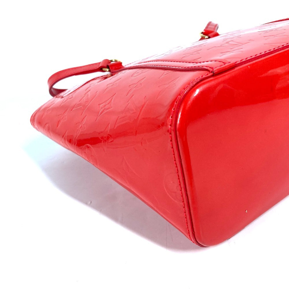 LOUIS VUITTON Shoulder Bag M91727 Monogram Vernis Red Monogram Vernis Avalon MM Women Used Authentic