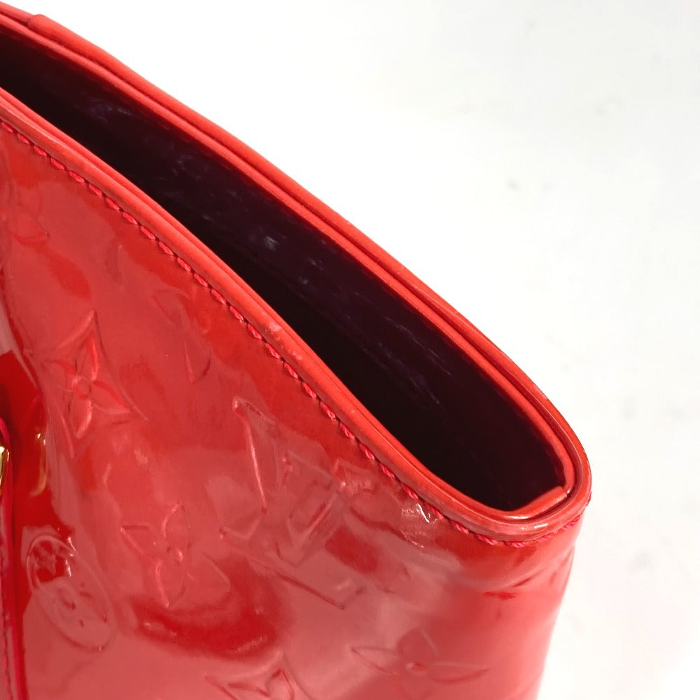 LOUIS VUITTON Shoulder Bag M91727 Monogram Vernis Red Monogram Vernis Avalon MM Women Used Authentic