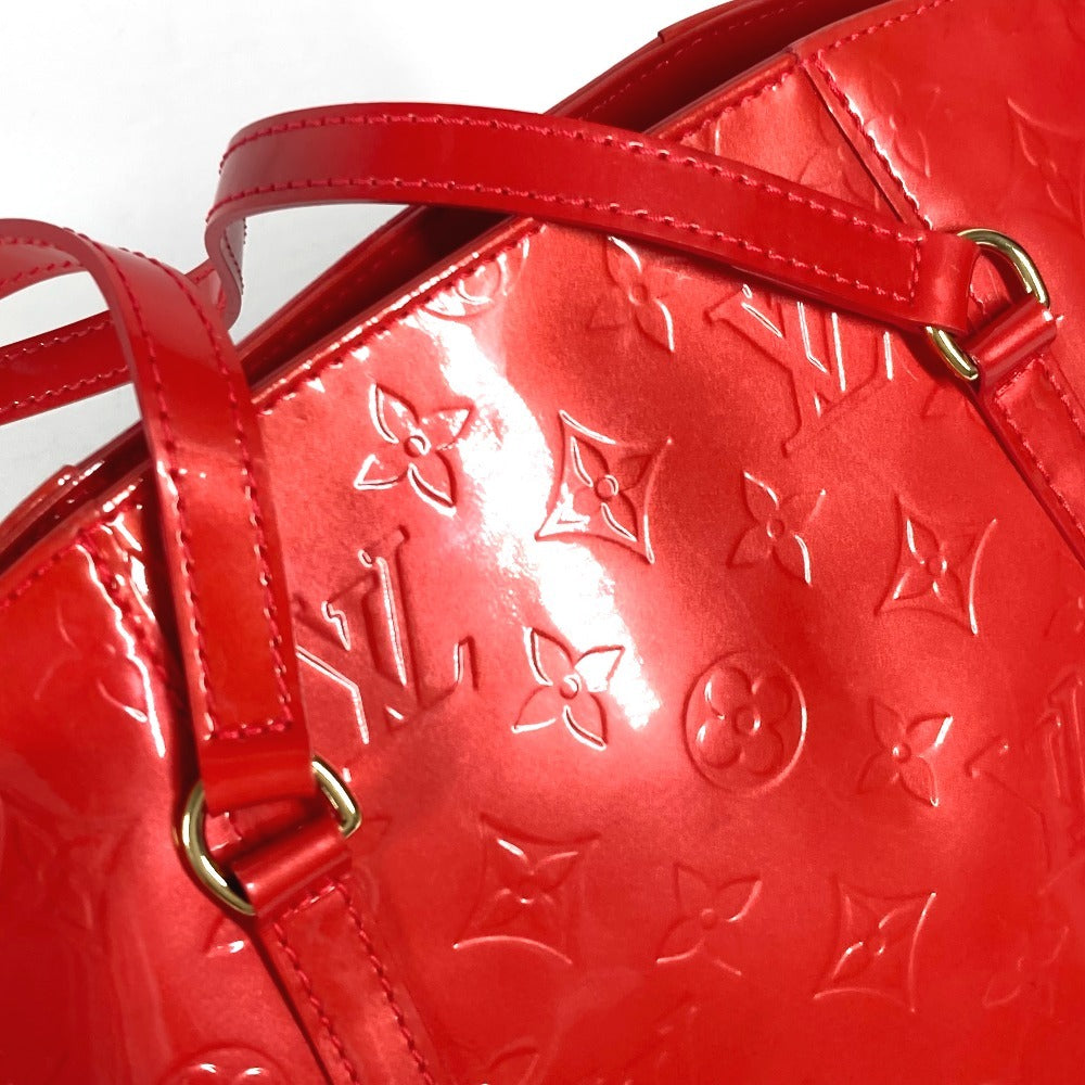 LOUIS VUITTON Shoulder Bag M91727 Monogram Vernis Red Monogram Vernis Avalon MM Women Used Authentic