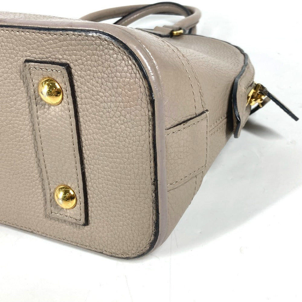 LOUIS VUITTON Handbag M48898 leather gray Parnasea Alma PM Women Used Authentic