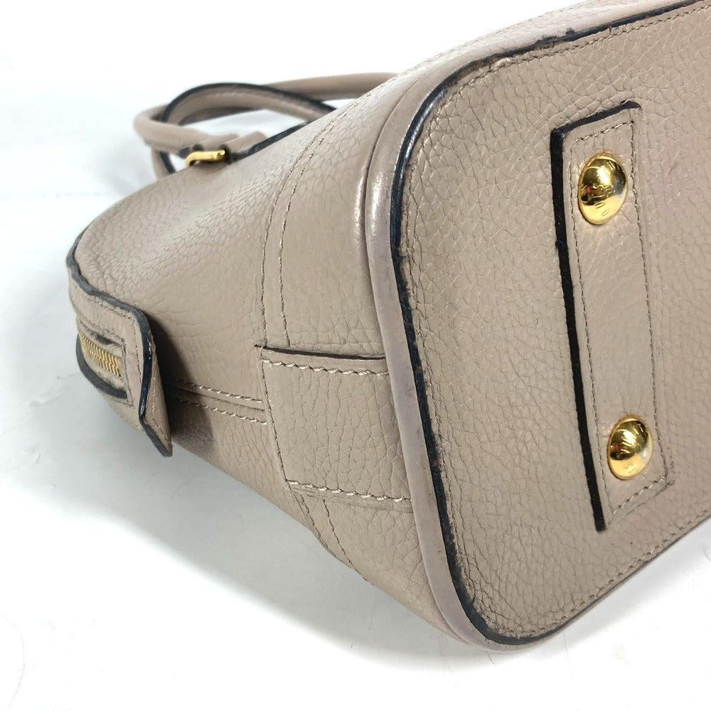 LOUIS VUITTON Handbag M48898 leather gray Parnasea Alma PM Women Used Authentic