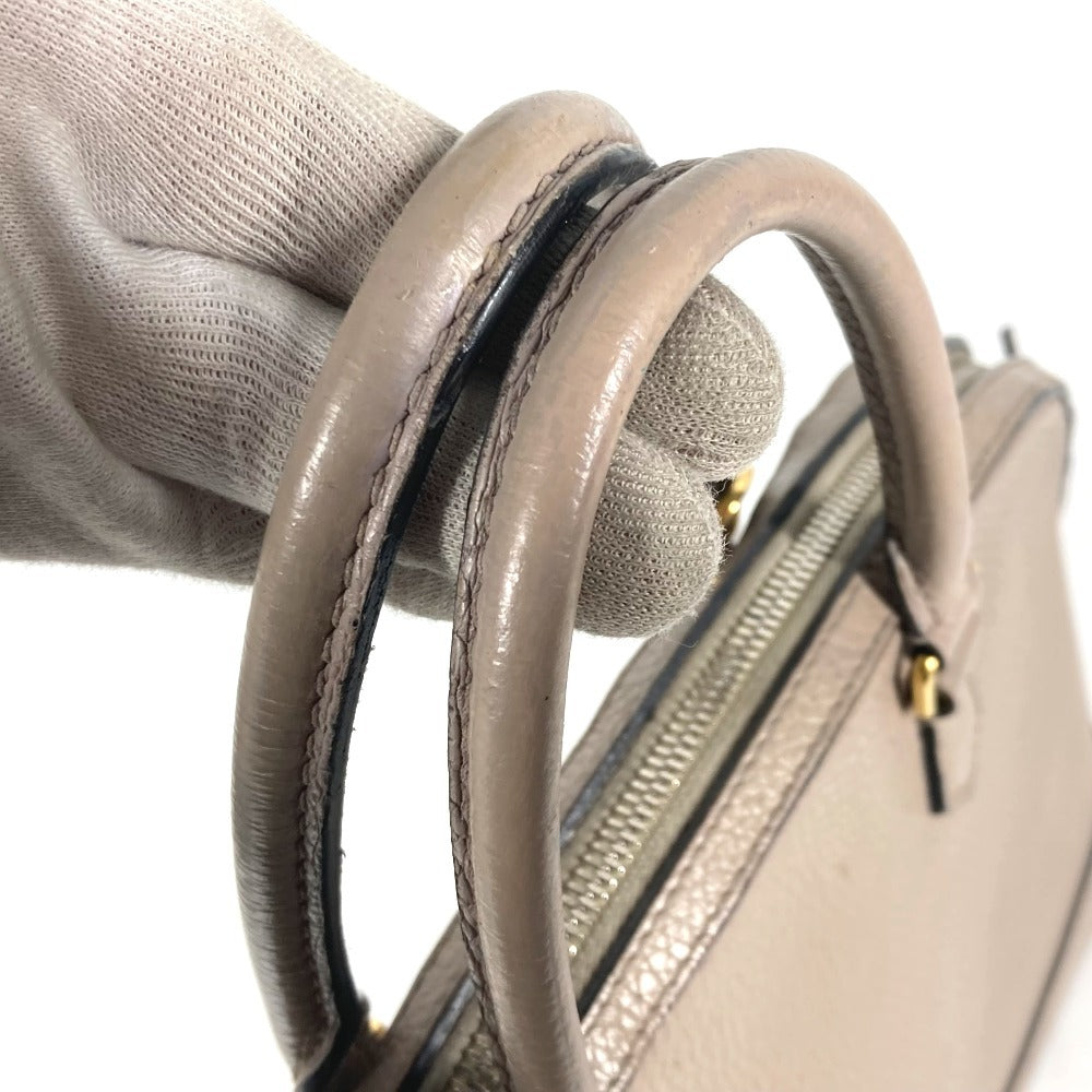 LOUIS VUITTON Handbag M48898 leather gray Parnasea Alma PM Women Used Authentic