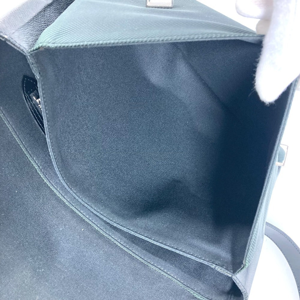 LOUIS VUITTON Shoulder Bag M30882 Nylon, Taiga Leather green Taiga Saratov GM Women Used Authentic
