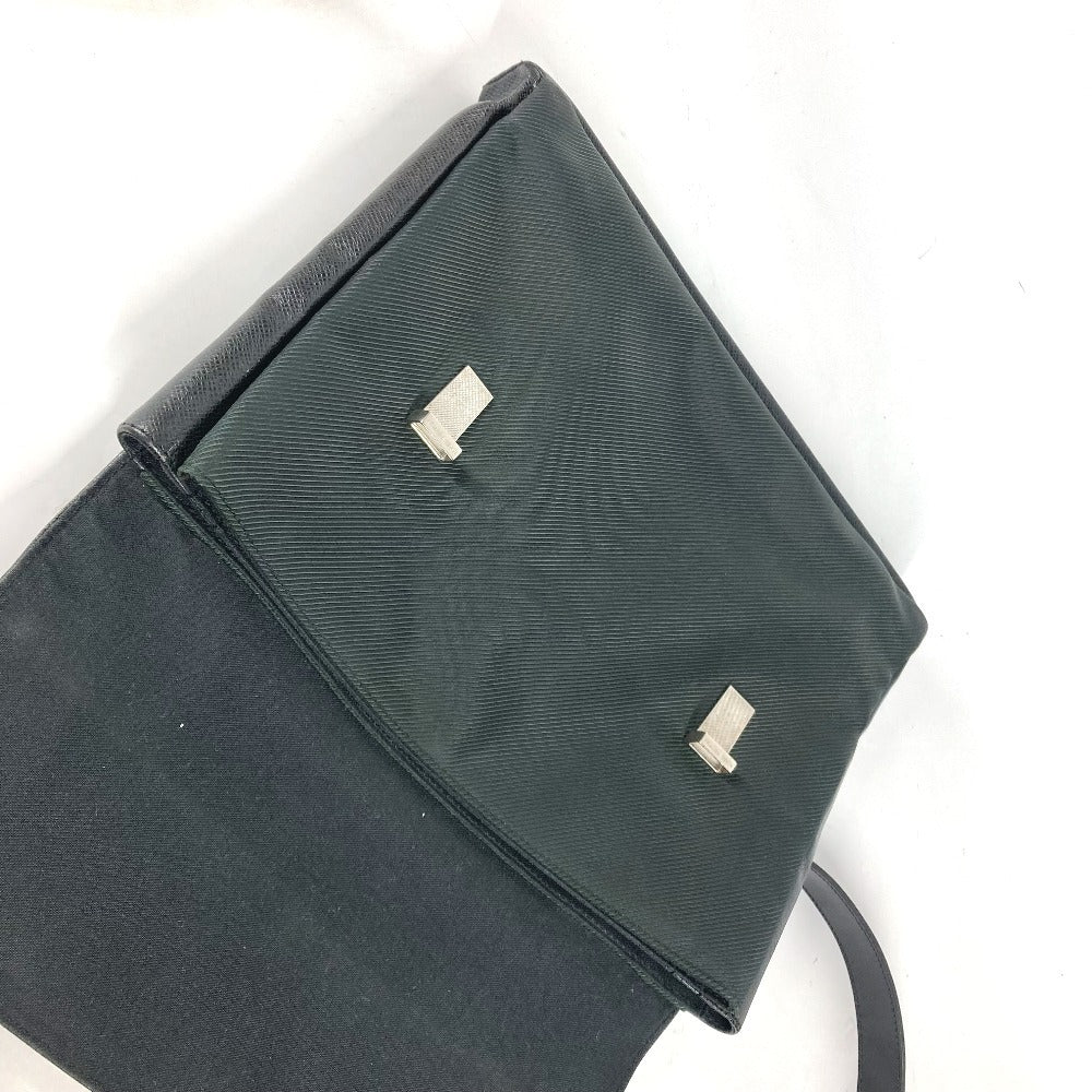 LOUIS VUITTON Shoulder Bag M30882 Nylon, Taiga Leather green Taiga Saratov GM Women Used Authentic
