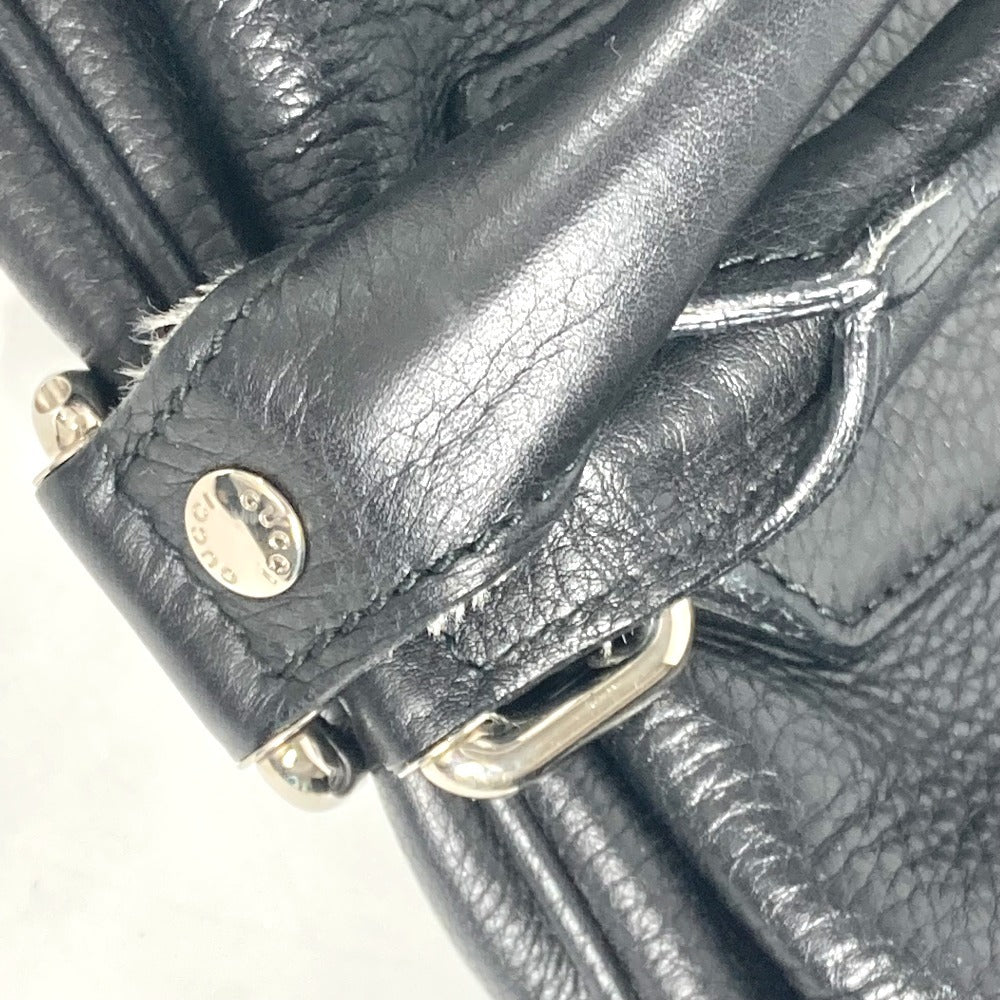 GUCCI Business bag 231850 leather black 2WAY Bag Shoulder Bag Crossbody mens Used Authentic