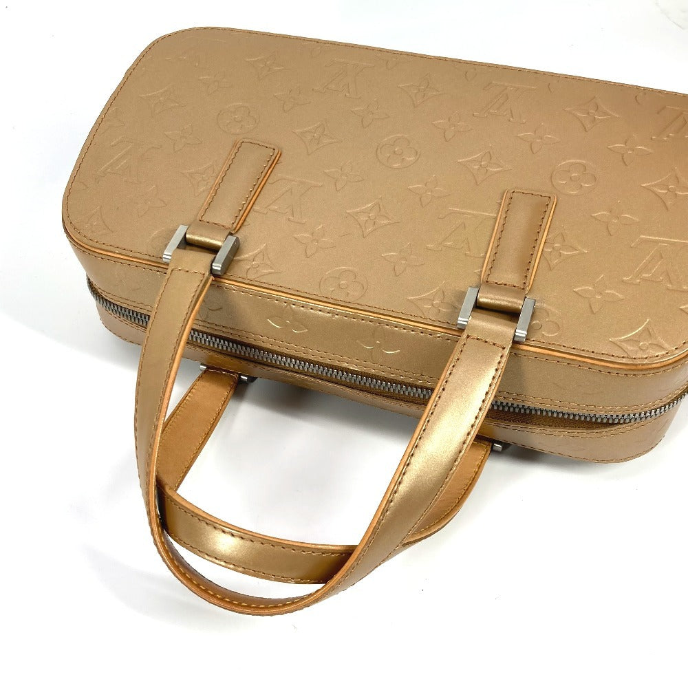 LOUIS VUITTON Handbag M55177 Monogram mat leather beige Monogram mat Shelton Women Used Authentic