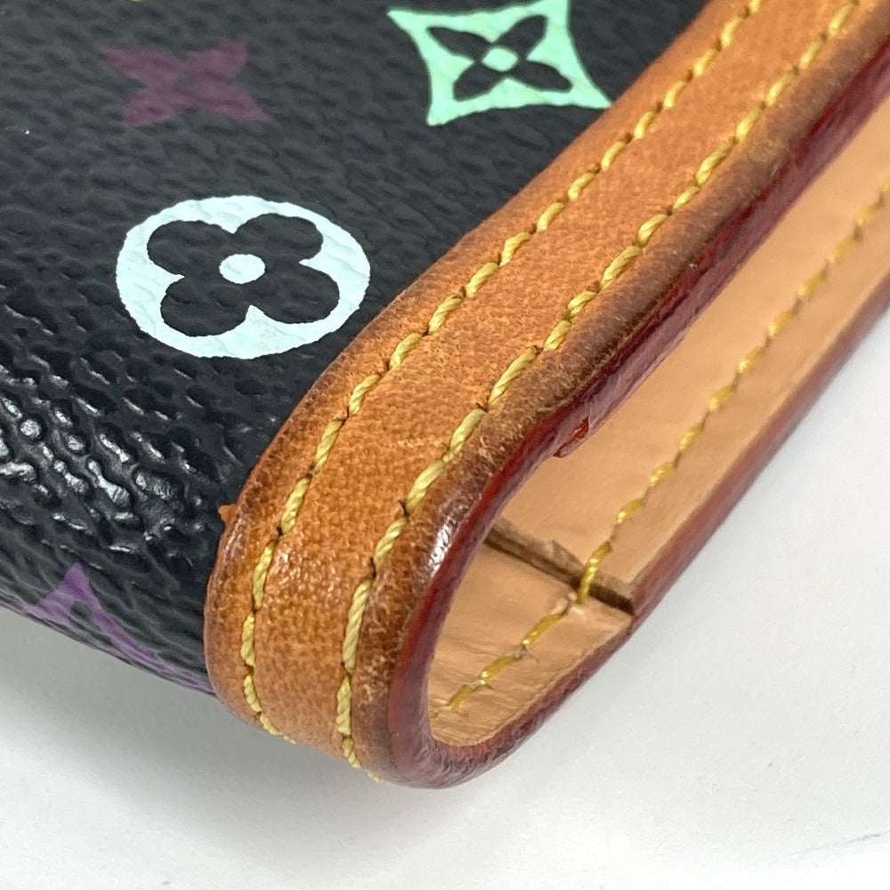 LOUIS VUITTON Long Wallet Purse M92658 Monogram multicolor canvas black Monogram multicolor Porte Tresor International unisex(Unisex) Used Authentic