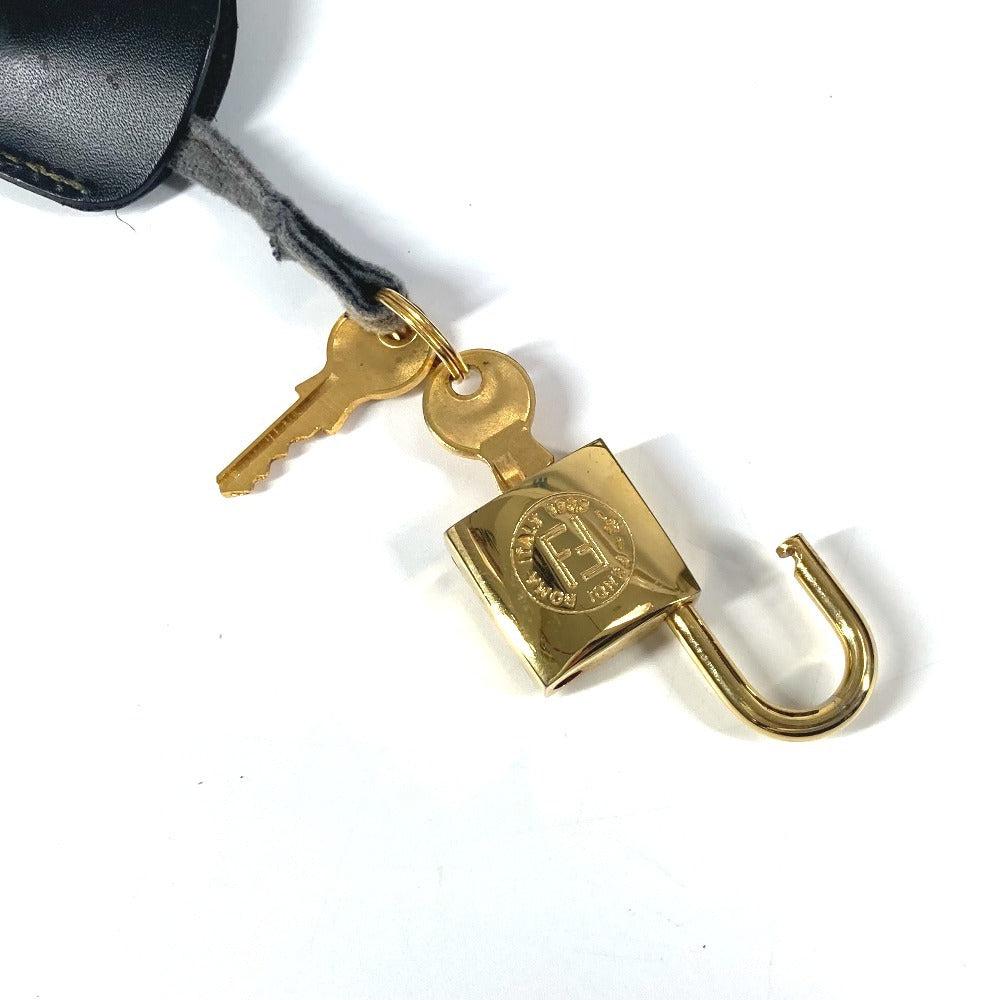 FENDI Boston Duffel bag PVC / Leather khaki 2WAY Bag Shoulder Bag Vintage Pecan