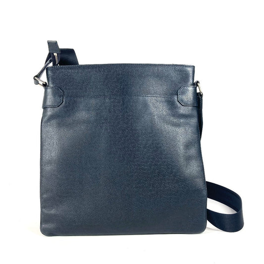 LOUIS VUITTON Shoulder Bag M32629 Taiga Leather Navy Taiga Sasha