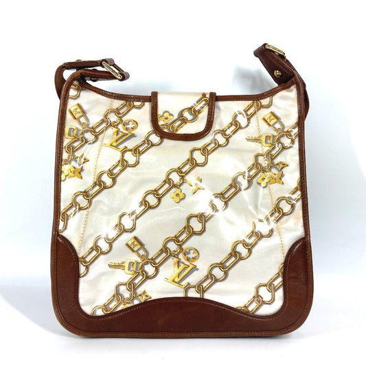 LOUIS VUITTON Shoulder Bag M95158 Plastics, Leather white Monogram charm Musette