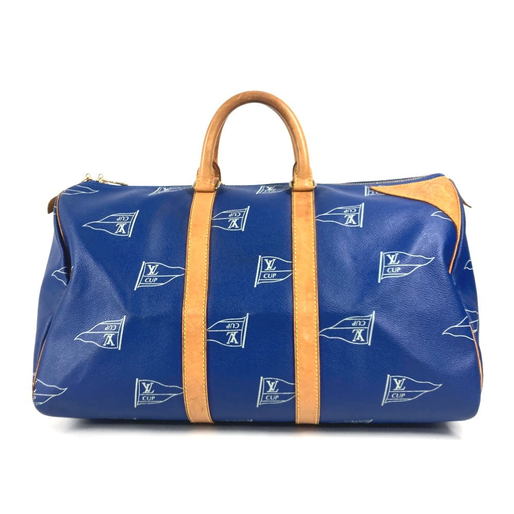 LOUIS VUITTON Boston Duffel bag M80014 Canvas, Leather blue LVCUP Keepall 45 unisex(Unisex) Used Authentic