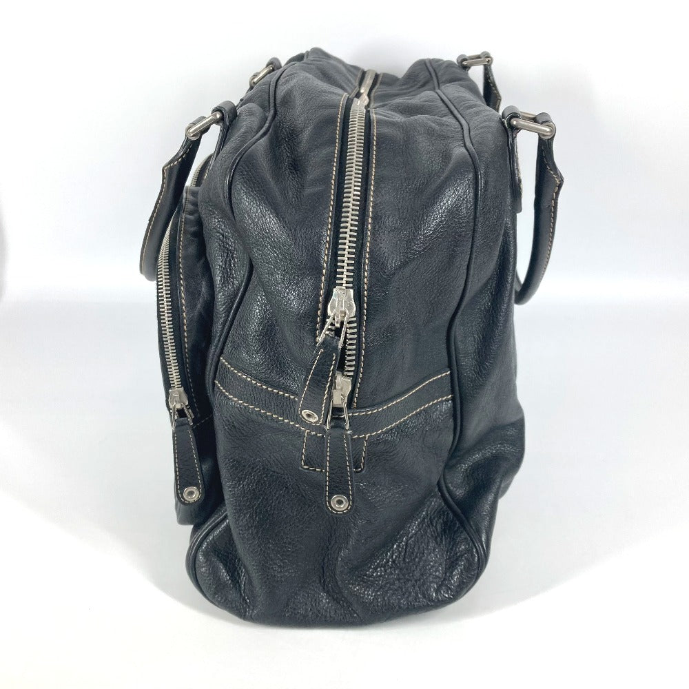 GUCCI Boston Duffel bag 201847 leather black hysteria logo unisex(Unisex) Used Authentic